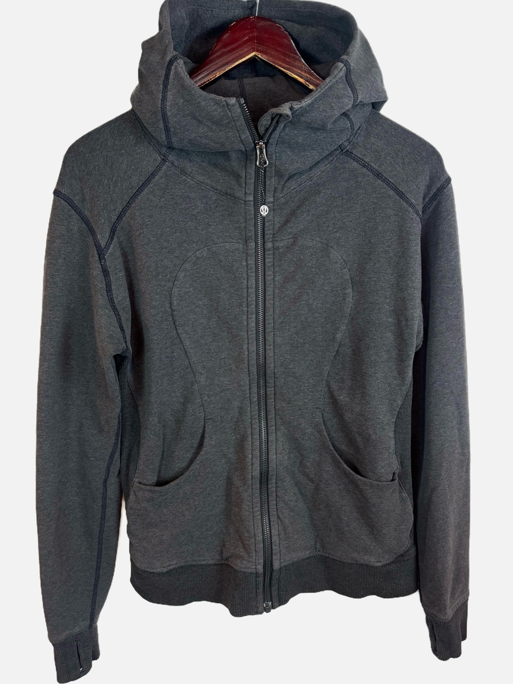 lululemon | Gray Zip-Up Hoodie Sweatshirt, 6